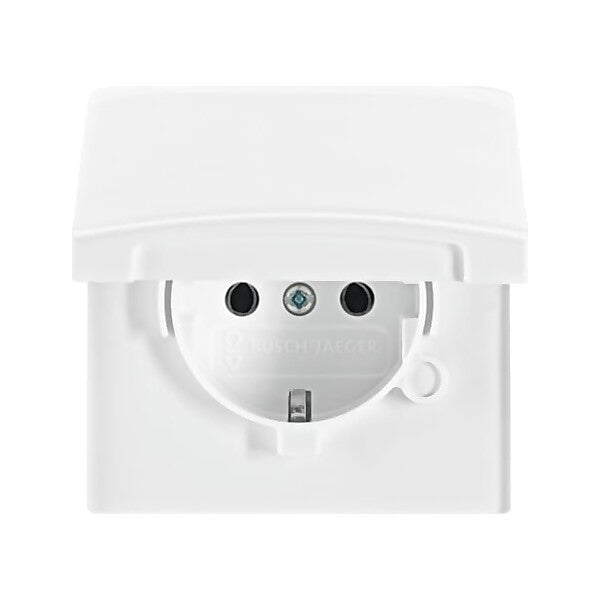 Busch-Jaeger Schuko-Steckdoseneinsatz IP44 alpinweiß 20 EUGK-34-101